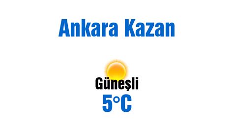 Ankara kazan hava durumu