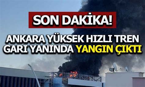 Ankara tren garı yangın