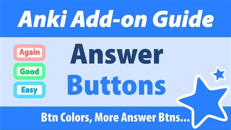 Anki button colors.  Aug 18, 2018 · JavaScript is required.  Customize answer buttons in...