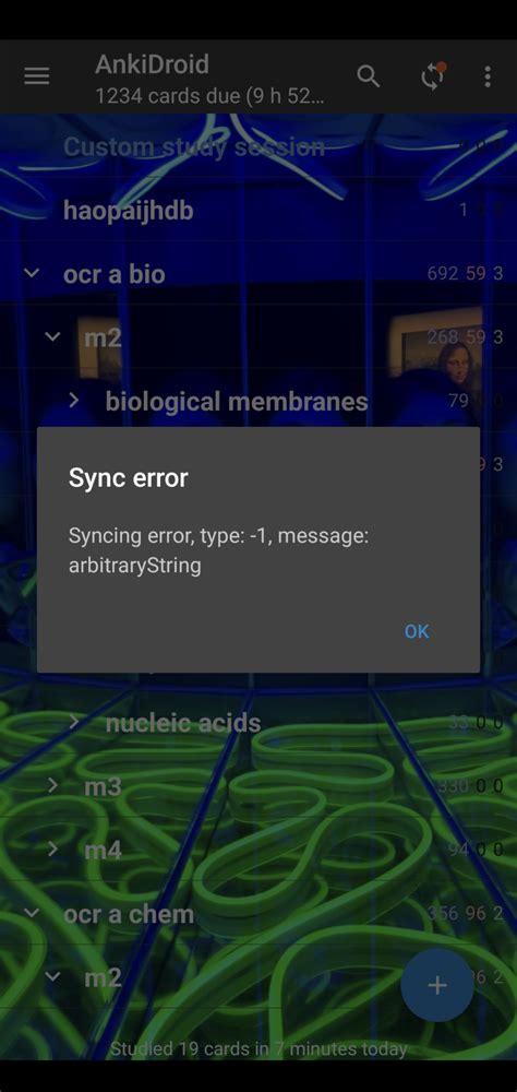 Anki syncing failed.  The first thing to try is to add an exception fo...