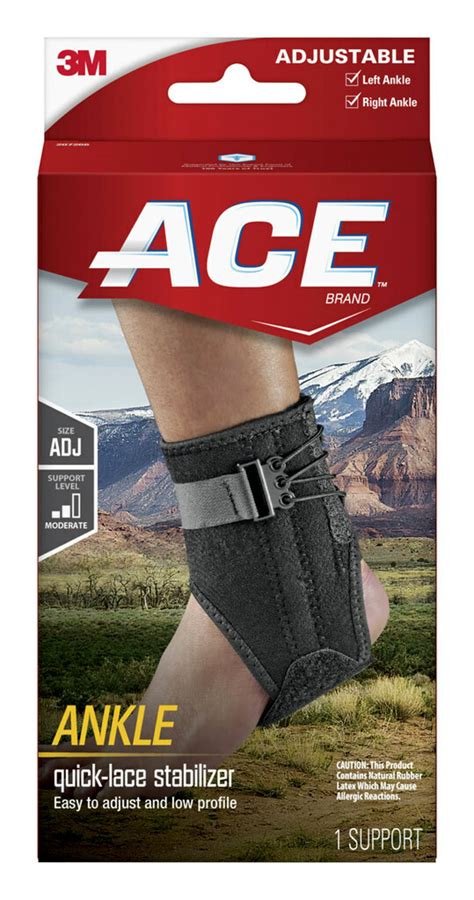 Equate Adjustable Ankle Support, Black, One Size