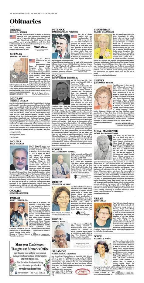 Ann Nye Obituary (2005) - Cleveland, OH - The Plain Dealer