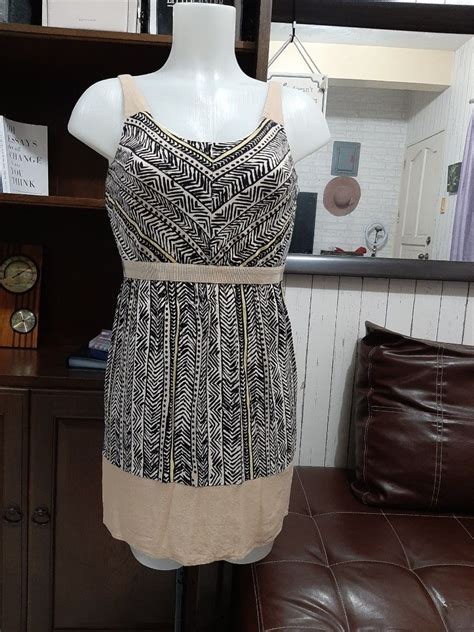 Ann Taylor Loft Tribal Print Tank Top Casual Dress