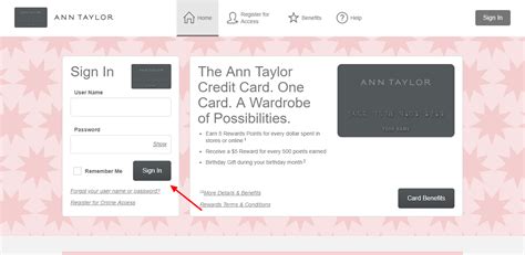Ann taylor comenity login. When You Use Your Ann Taylor Mastercard®. 5 points per $1 spent on purchases at Ann Taylor, LOFT, Ann Taylor Factory, or LOFT Outlet 1. 2 points per $1 spent on gas and grocery store purchases & 1 point for every $1 spent everywhere else Mastercard is accepted 2. Free Standard Shipping with qualifying purchases of $75 or more at our brands 5. 