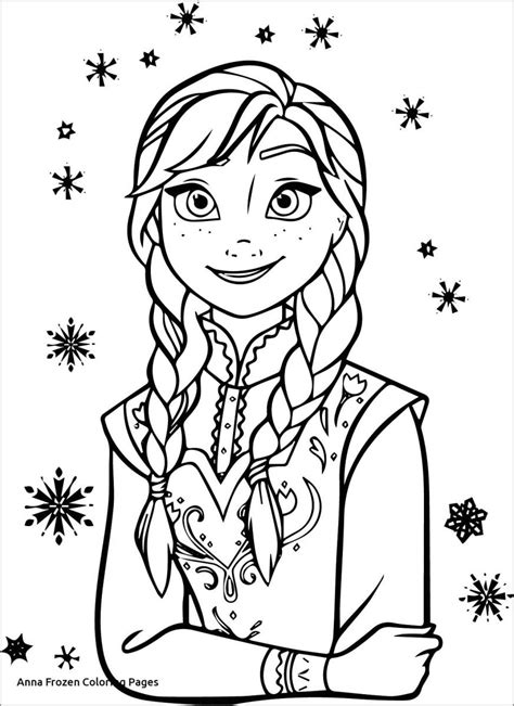 Anna Frozen Coloring Page