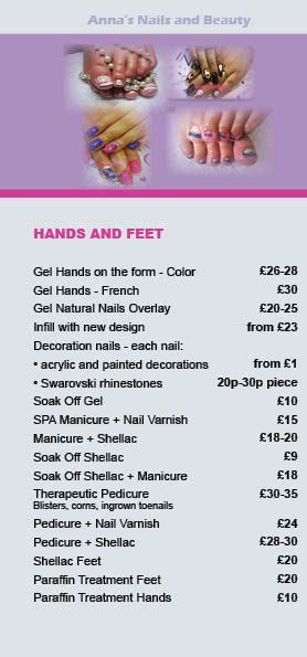 Anna Nails Prices