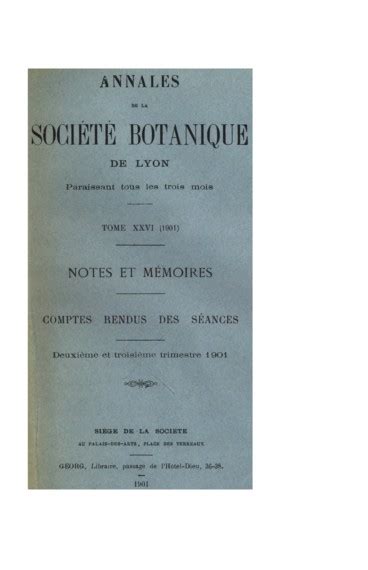 Annales de la société botanique de lyon. - Pragmatic guide to business process modelling.