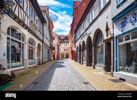 Annastraße - streets of Gotha, Thuringia, Germany