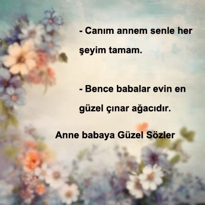 Anne Babaya Güzel Sözler Aşkmeşk. 