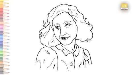 Anne Frank Drawing Easy
