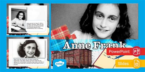 Anne frank biography powerpoint presentation examples
