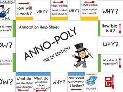 AnnotationMonopoly Worksheet Teaching Resources