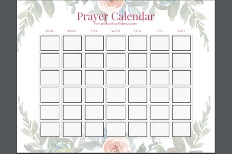 Annual Prayer Calendar: 2024-2024