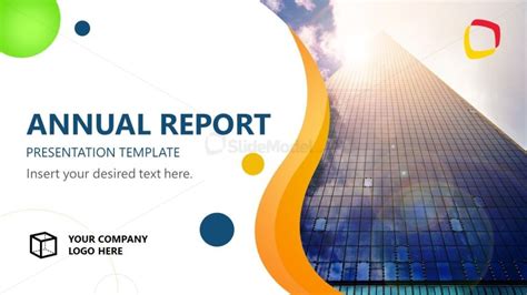 Annual Report Template for PowerPoint SlideModel