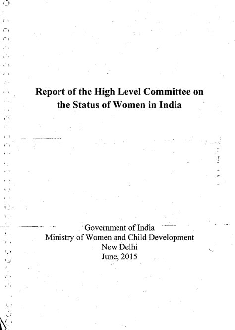 Annual Report on the Committee on the Status of Women in …