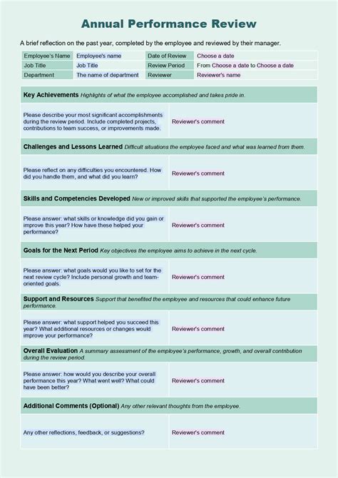 Annual performance review template.  Jul 24, 2025 · Explore our comprehensive per...
