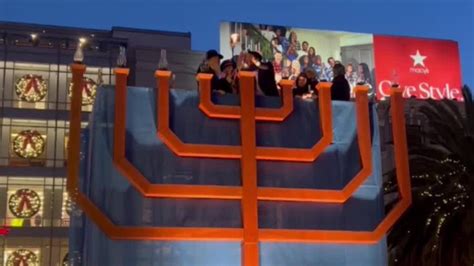 Annual public menorah lighting is back at SF Union Square