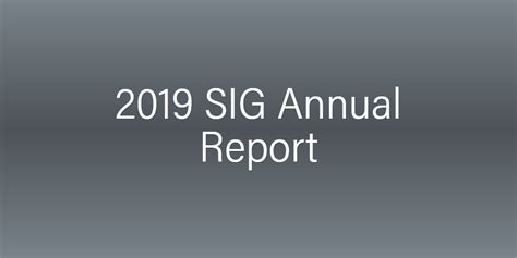 Annual report - SIG