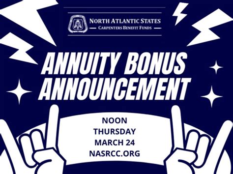 Annuity Bonus Announced - NASRCC