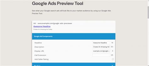 Anonymous Ad Preview Tool Google.