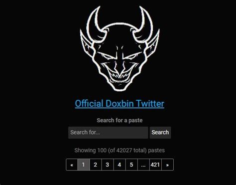 Doxbin is a document sharing and publishing website for text-based information such as dox, code-snippets and other stuff. Toggle navigation Doxbin. Home; ... Anonymous Oct 11th, 2023: Pay your debts Patrick! 0 9 KoolAidMan : Oct …