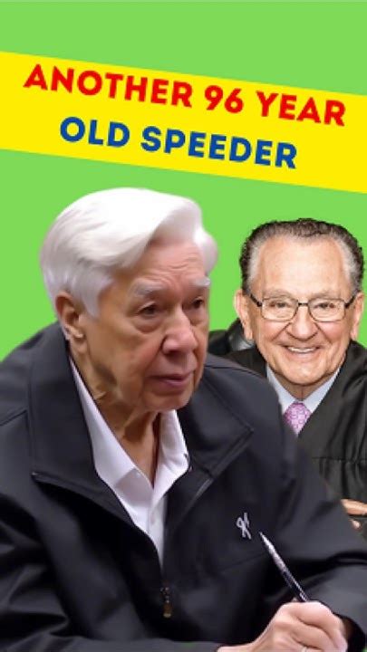Another 96 Year old speeder & Her boyfriend is a bum!. 