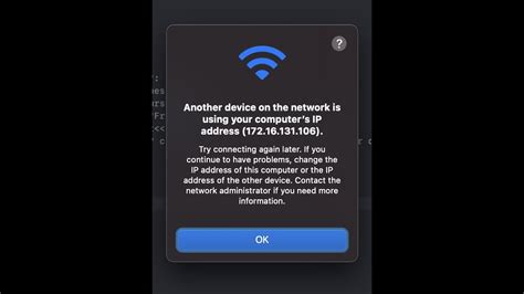 Another computer is using your ip address