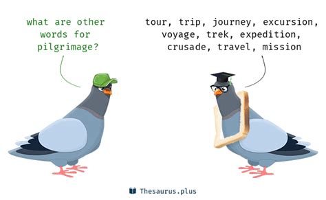 Best synonyms for 'pilgrimage' related to 'journey' are 'journey', 'excursion' and 'voyage'. Search for synonyms and antonyms. Classic Thesaurus. C. define pilgrimage. pilgrimage > synonyms. 262 Synonyms ; 9 Antonyms ; more ; 6 Broader; 4 Narrower; 78 Related;. 