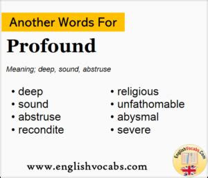 Another word for profound. Things To Know About Another word for profound. 