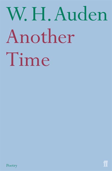 Read Another Time By Wh Auden