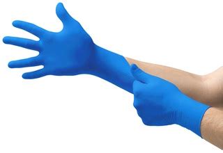 Ansell MICRO-TOUCH® NITRAFREE™ Blue exam gloves