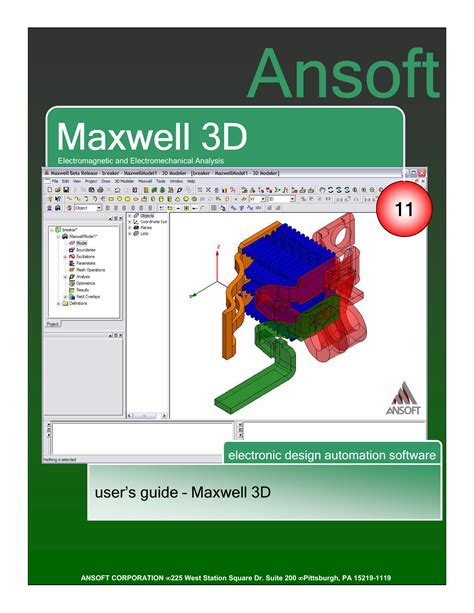Ansoft maxwell 3d v14 user guide. - Maquinas y herramientas prontuario - descripcion y.