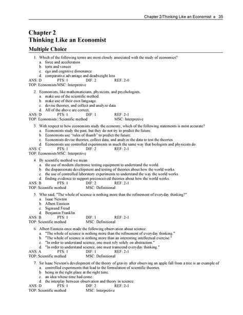 Answer Key Chapter 2