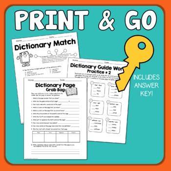 Answer Key Dictionary
