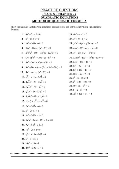 Answer Questions In Class X