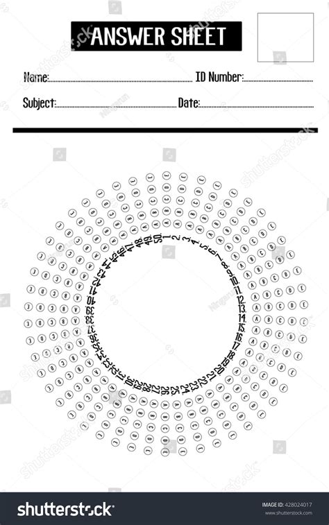 Answer Sheet Circle