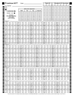 Answer Sheets BubbleScan