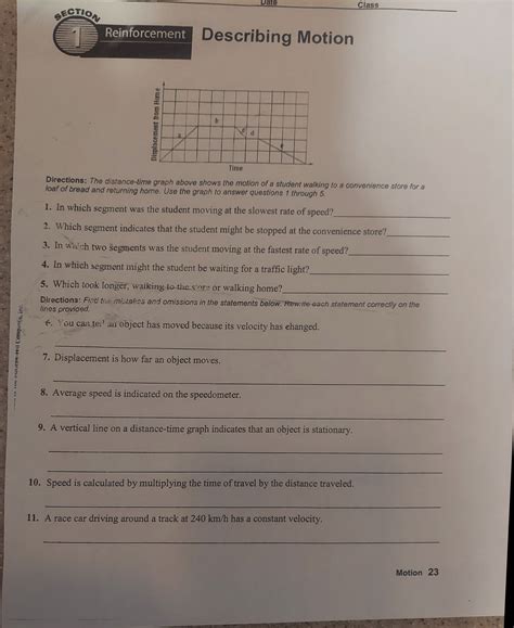 Answer To Section 1 Reinforcement Planet Motion