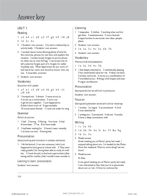 Answer Values Voices For Key