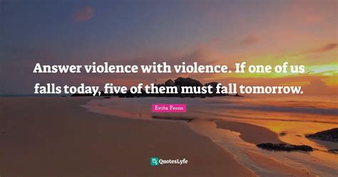 Answer Violence With Violence