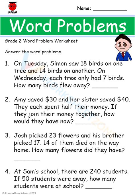 Answer Word Math Problems