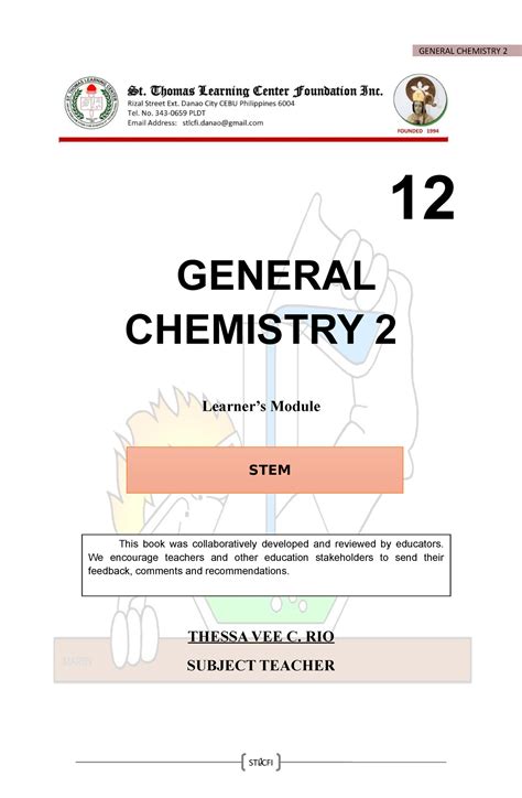 Answer in General Chemistry for Favour #233775 - Assignment …