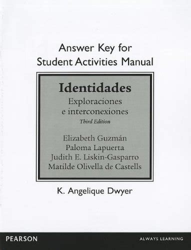 Answer key for the student activities manual for identidades exploraciones e interconexiones. - Introduction to financial accounting andrew thomas.