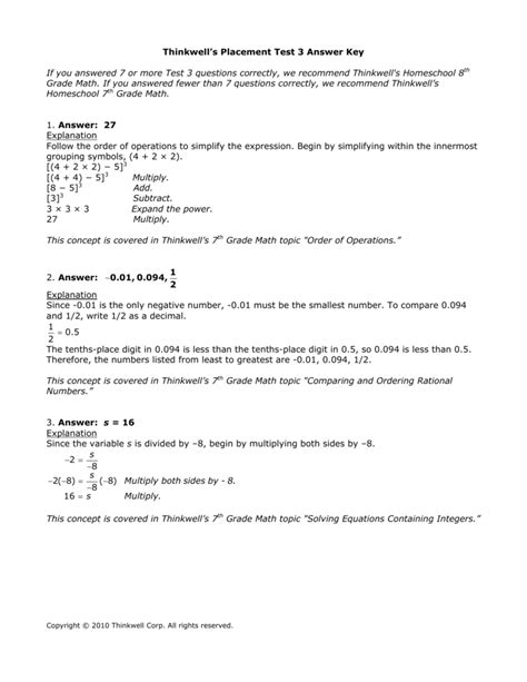 Answer keys for excel math placement tests. - The paranormal tourist guide to gloucestershire book 1.