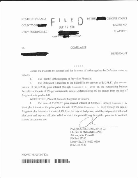 Answer to Civil Complaint Example Inspirational How I Answered Lvnv