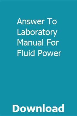 Answer to laboratory manual for fluid power. - Winchester model 50 12 gauge manual.