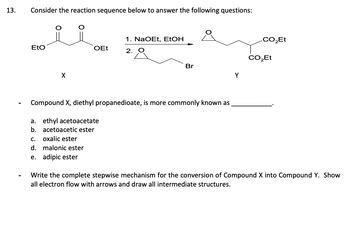 Answered: 3. Consider the reaction sequence below… bartleby