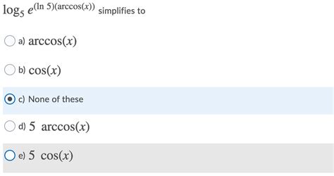 Answered: 5) e Arcsin x bartleby