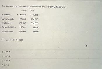 Answered: Following are financial statements for… bartleby