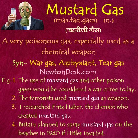 Answered: Mustard gas is a poisonous gas that was… bartleby